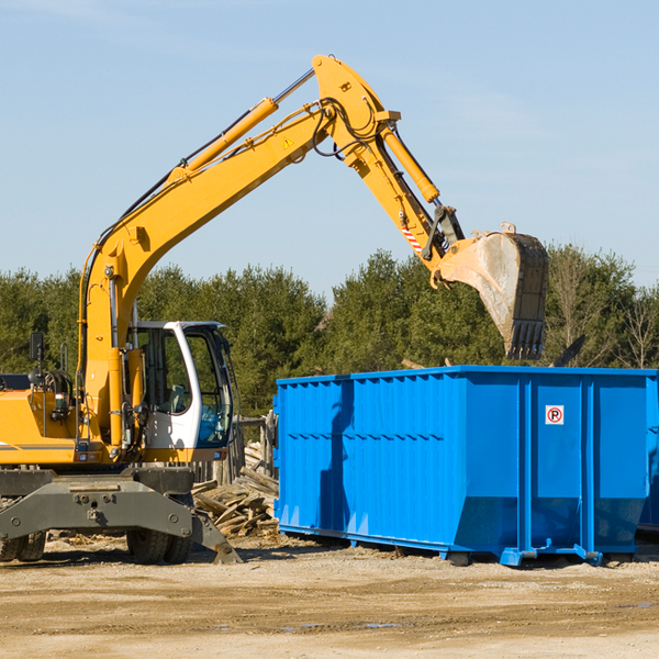 what are the rental fees for a residential dumpster in Nichols